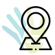 Icono para representar la ubicación de un lugar.